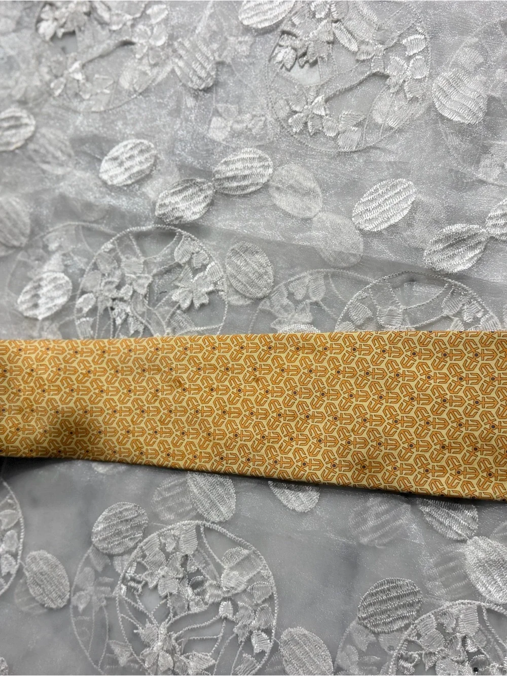 Hermes Yellow Patterned Waist Belt